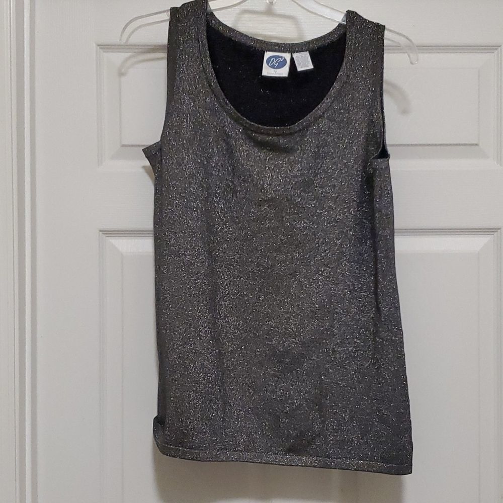 ❣️Diane Gilman sliver knit stretch top women's XL